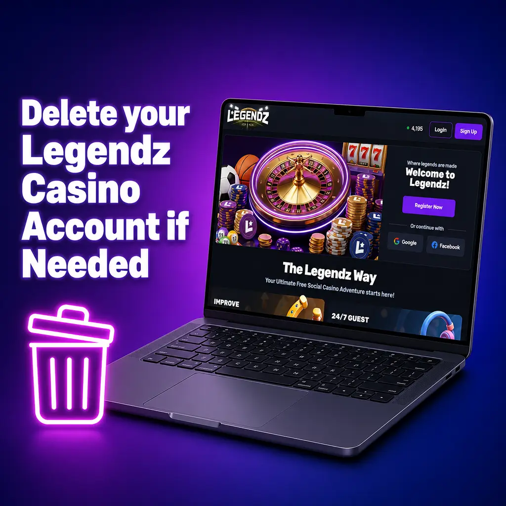 Deleting a Legendz Casino account