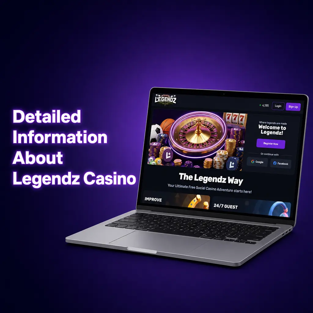 Legendz Casino platform showing sportsbook and casino games