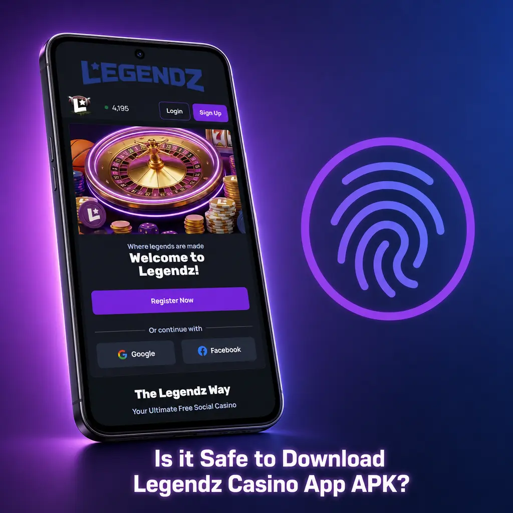 Secure download of Legendz Casino app APK