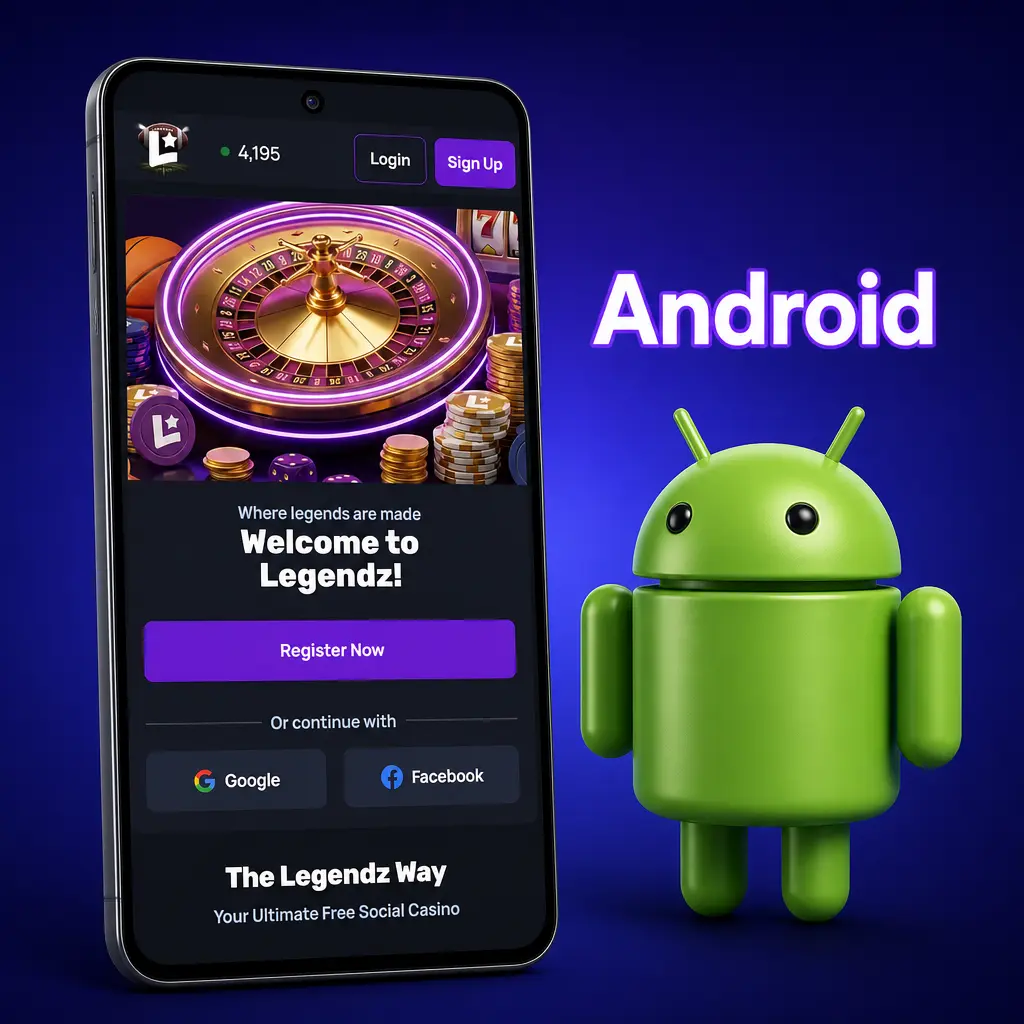 Legendz Casino Android app installation