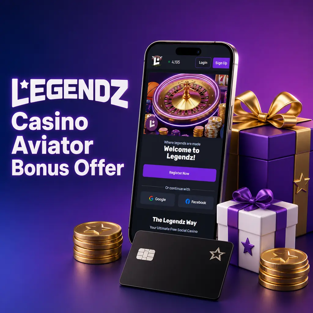 Legendz Casino Aviator bonus offer screen
