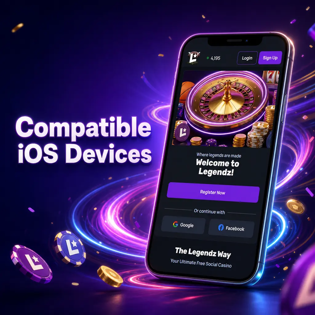 iPhone models compatible with the Legendz Casino app