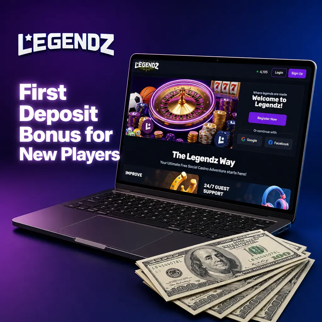 Legendz Casino welcome bonus first deposit offer