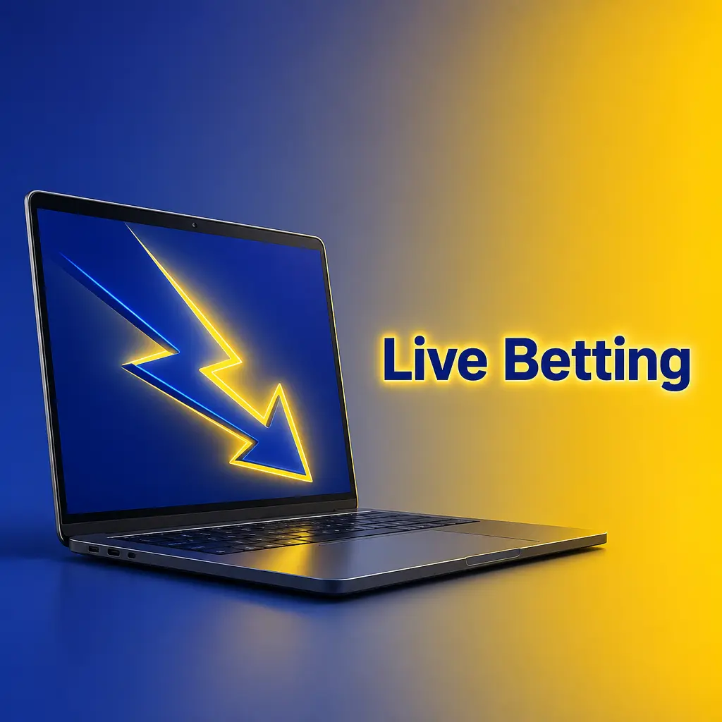 Live betting scoreboard and bet slip view