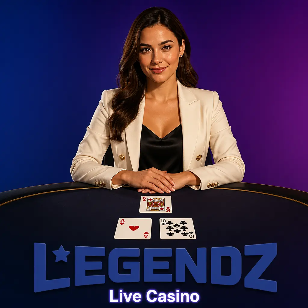 Live casino dealer streaming a table game in HD