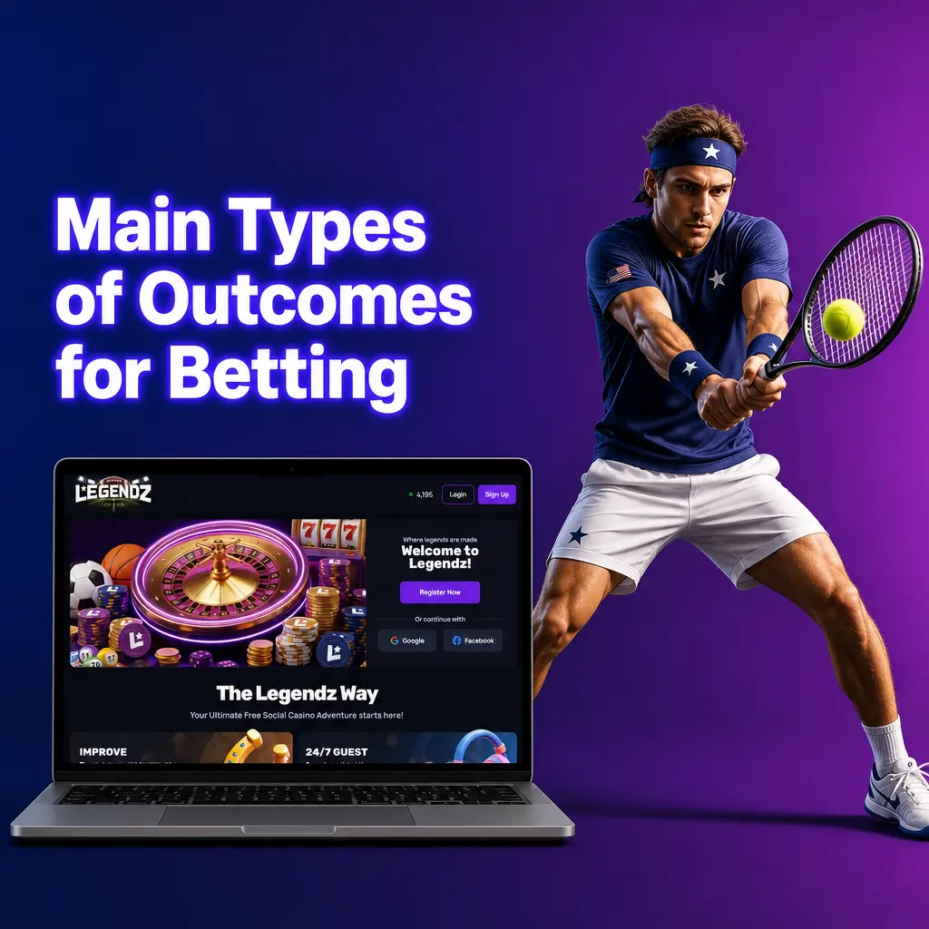 Betting odds board showing different outcome types