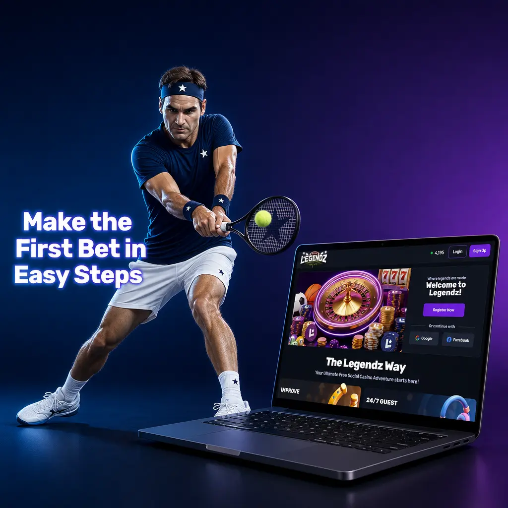 Legendz Casino sportsbook dashboard on a mobile device