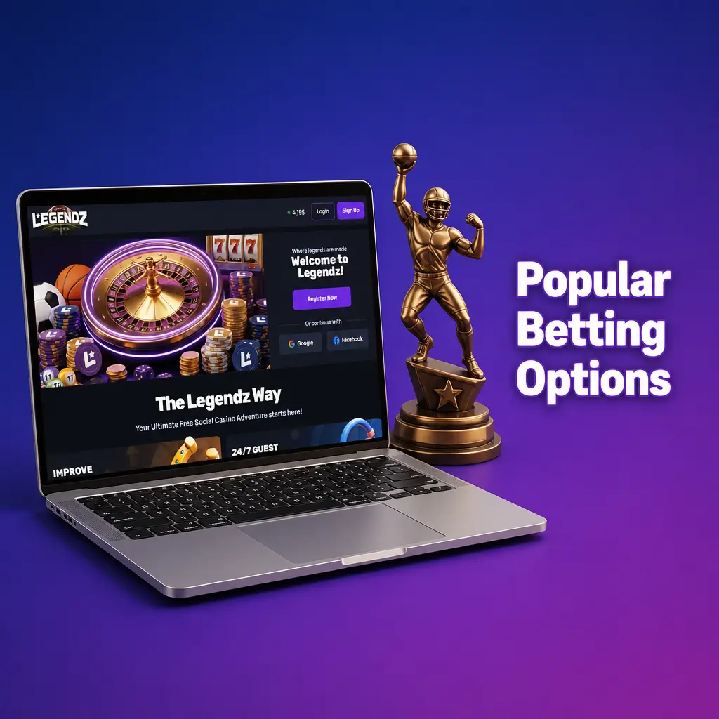 Sportsbook betting options at Legendz Casino