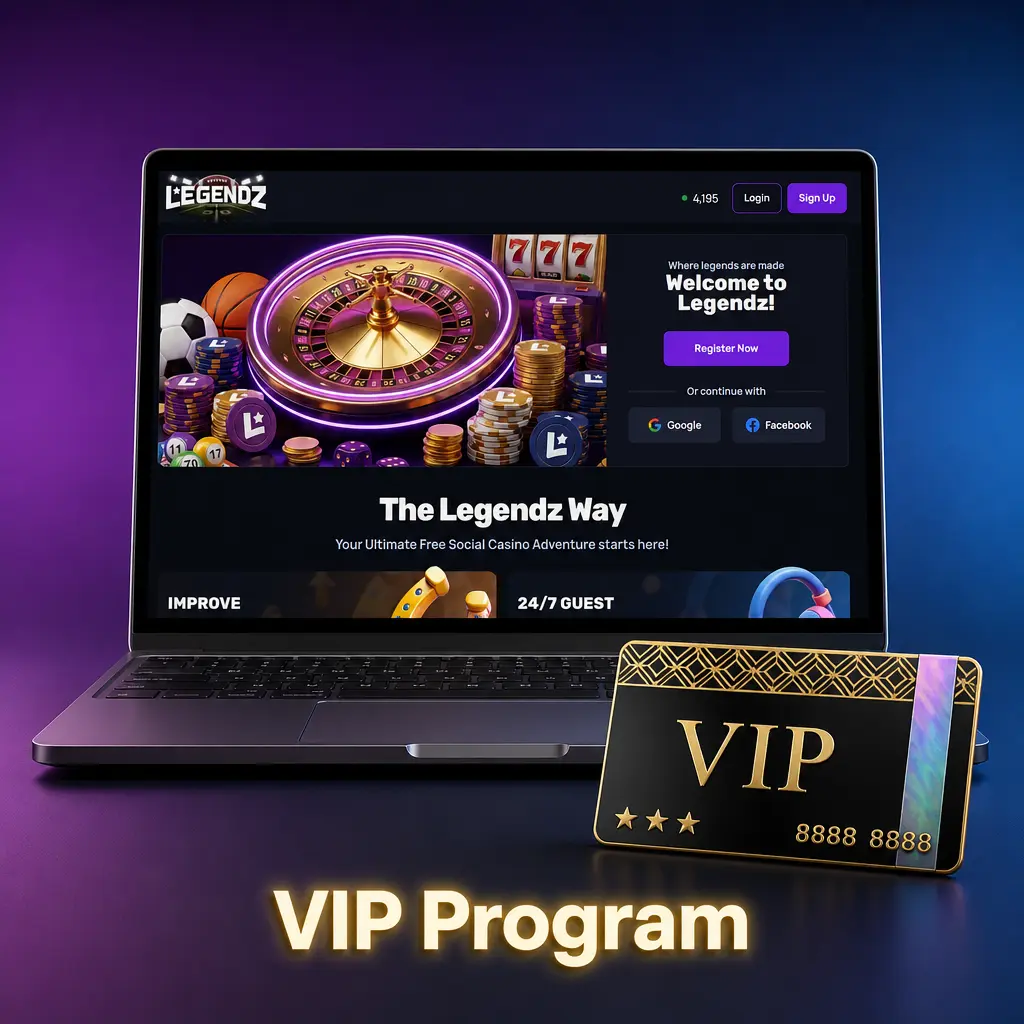 Legendz Casino VIP Club tiers from Bronze to Legendz Elite