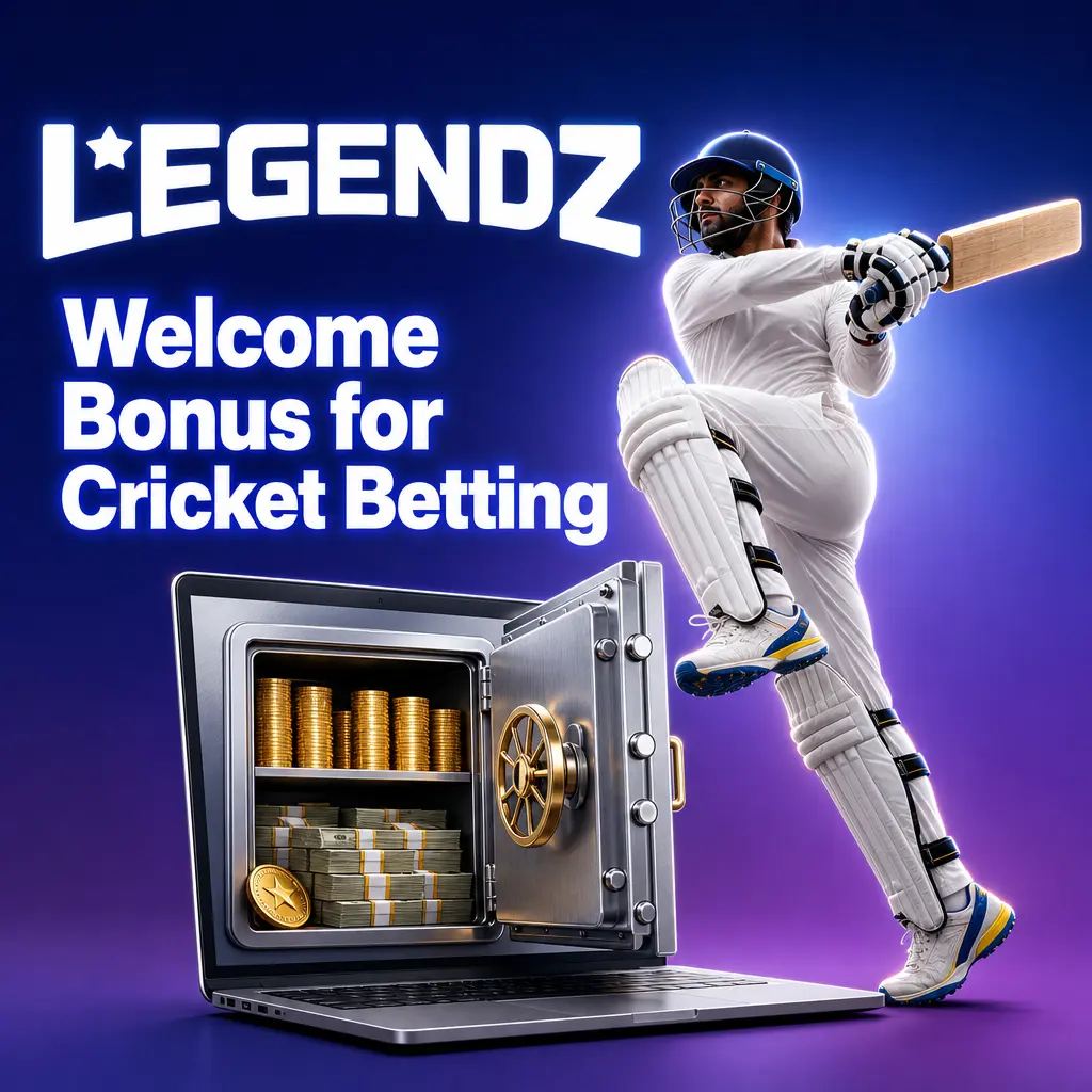 Welcome bonus for cricket betting at Legendz Casino