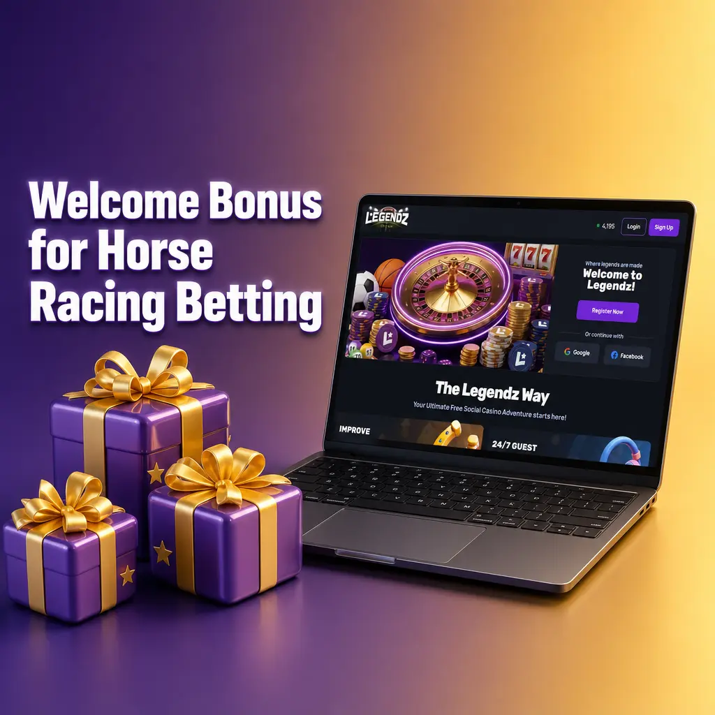 Welcome bonus for horse racing betting at Legendz Casino