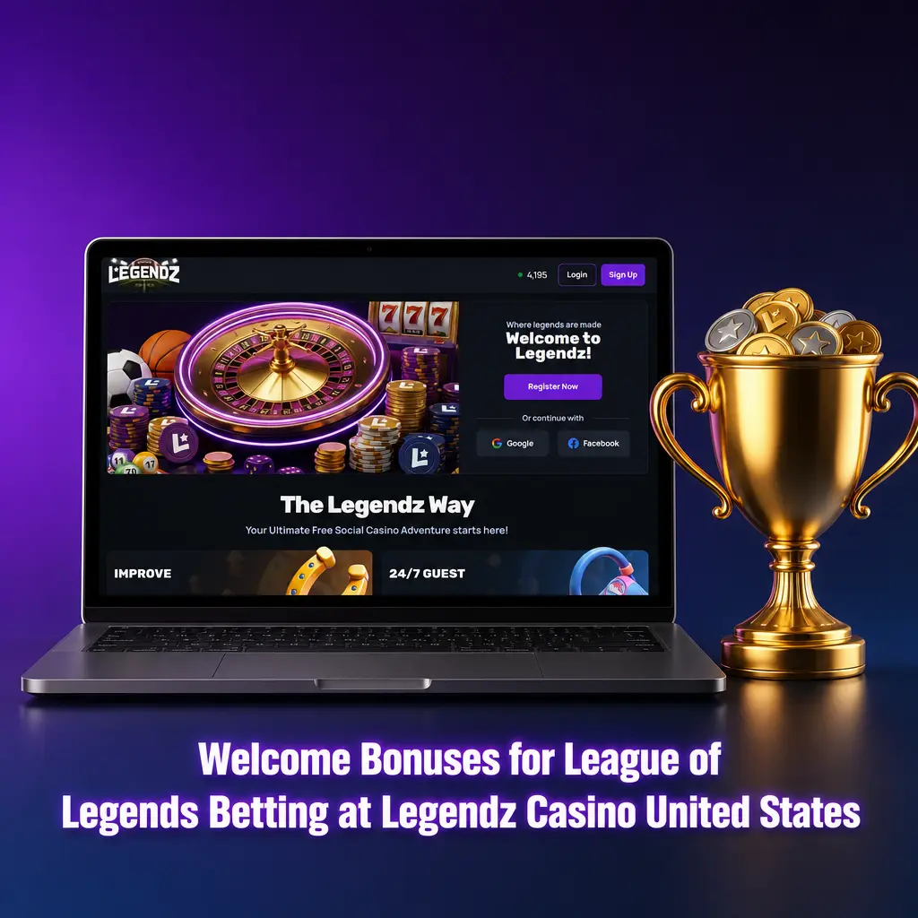Legendz Casino welcome bonus for League of Legends betting